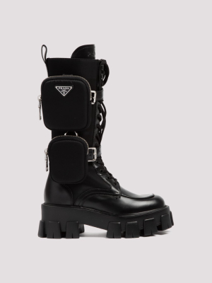 Prada Monolith Combat Boots