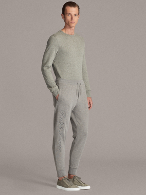 Embroidered Fleece Jogger Pant