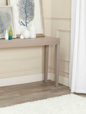 Kasey Wood Console Table Gray