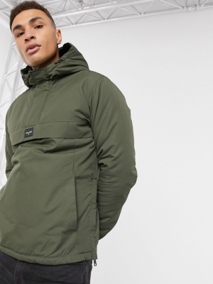 Jack & Jones Originals Overhead Jacket In Green