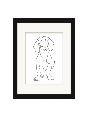 Dog Outline - Daschund