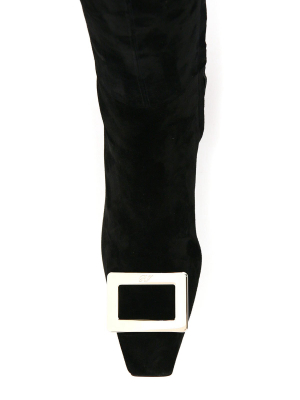 Roger Vivier Belle Vivier Buckle Over-the-knee Boots