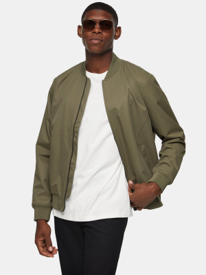 Khaki Bomber Jacket