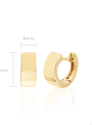 Ef Collection Gold Jumbo Huggie Earring (pair)