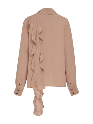 Ruffled Silk-chiffon Top
