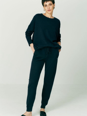 Black Cashmere Slouchy Sweater