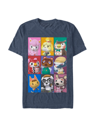 Men's Nintendo Animal Crossing Characters T-shirt