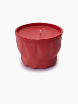 Porcelain Candle - Red