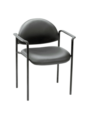 Contemporary Stacking Chair Black - Boss