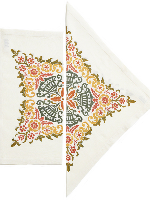 Mirandola Napkins Multicolor, Set Of Four