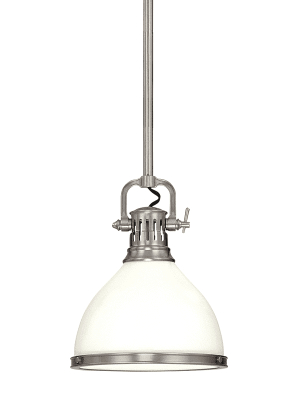 Randolph 1 Light Pendant Polished Nickel