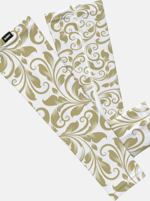 Baroque White Old Gold Arm Sleeve