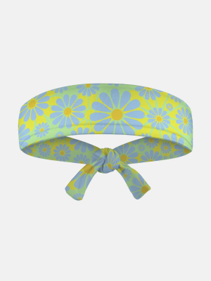 Yellow Flowers Kids Tie Headband