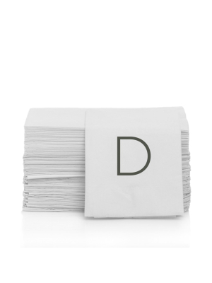 Monogram Hand Towel, D (set Of 50)