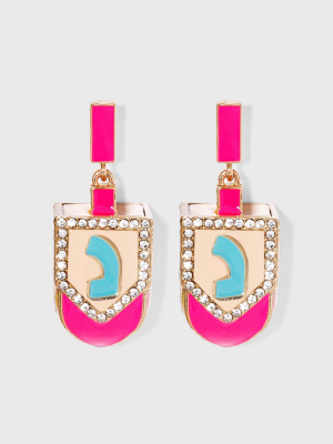 Sugarfix By Baublebar Shin Drop Earrings - Hot Pink