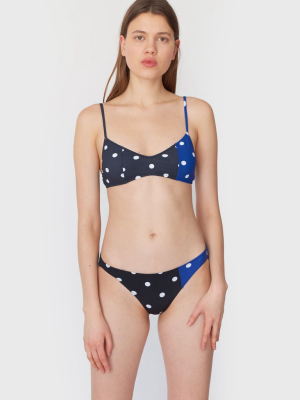 Enel Bikini Bottom Black Dot & Lapis Dot