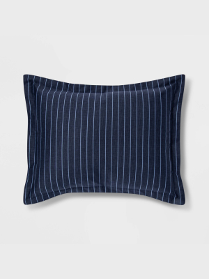 Family Friendly Stripe Sham Navy - Threshold™