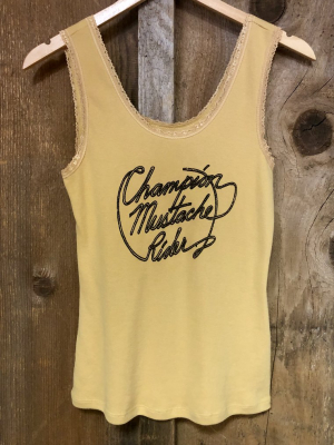 Champion Mustache Rider Lace Tank Gold Dust/blk