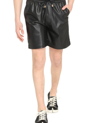 Nanushka Faux Leather Shorts