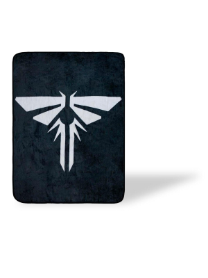 Just Funky The Last Of Us Fireflies Faction Emblem Fleece Throw Blanket | 60 X 45 Inches