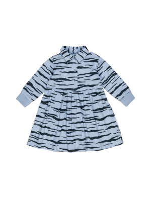 Huxbaby Wildcar Shirt Dress - Storm Blue