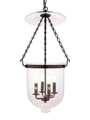 Hampton 4 Light Pendant Old Bronze