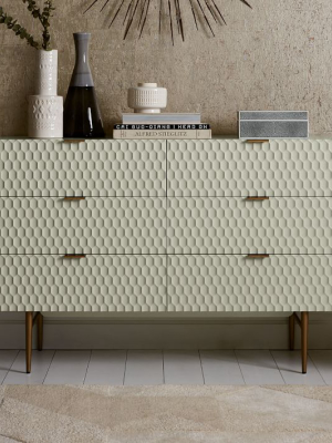 Audrey 6-drawer Dresser - Parchment