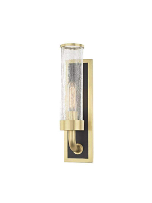 Soriano 1 Light Wall Sconce Aged Brass