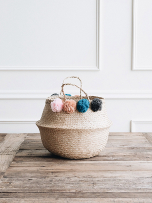 Connected Goods Rudy Pom Pom Belly Basket
