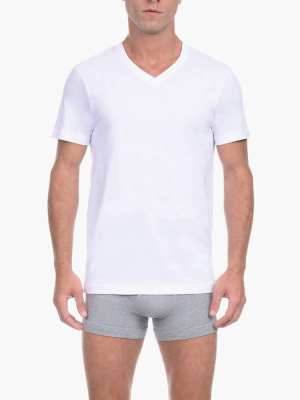 Essential Cotton V-neck T-shirt 3-pack