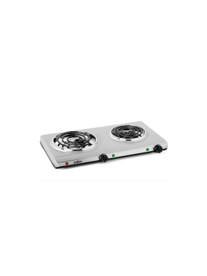 Salton Portable Cooktop Double Burner - Silver