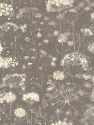 Botanical Fantasy Wallpaper In Dark Grey From The Botanical Dreams Collection By Candice Olson For York Wallcoverings