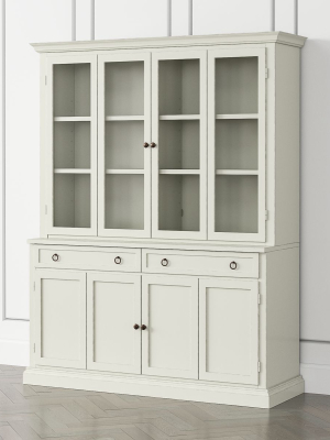 Cameo Vamelie 2-piece Entertainment Center With Wood And Glass Doors