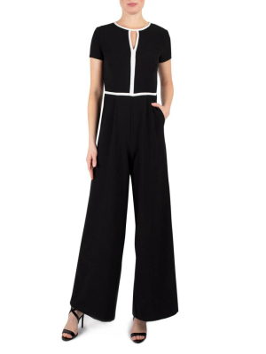 Dr Black / White Trimmed Jumpsuit