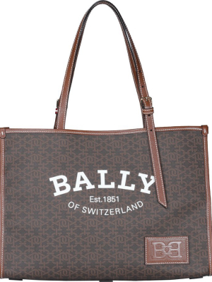 Bally Calie Logo Print Tote Bag