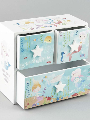 Mermaid 3-drawer Keepsake Box