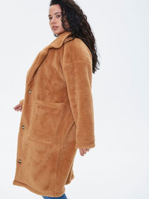 Plus Size Faux Fur Teddy Coat