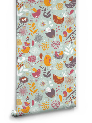 Feather Your Nest Wallpaper By Muffin & Mani For Milton & King