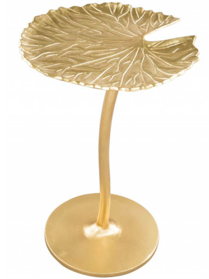 Lily Side Table, Gold