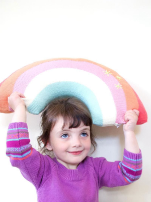 Rainbow Pillow Pink