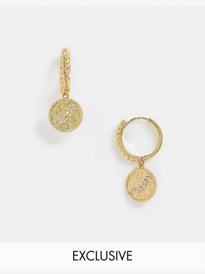 Reclaimed Vintage Inspired Premium 14k Hydra Constellation Earrings In Gold