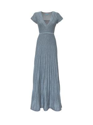 M Missoni Ribbed-knit Maxi Dress