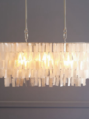 Capiz Rectangle Chandelier