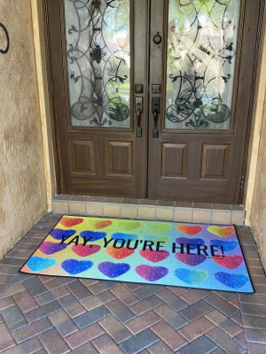 Yay, You're Here Doormat