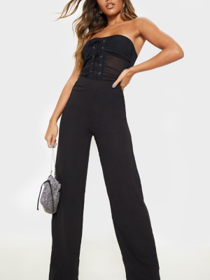 Black Wide Leg High Waisted Pants