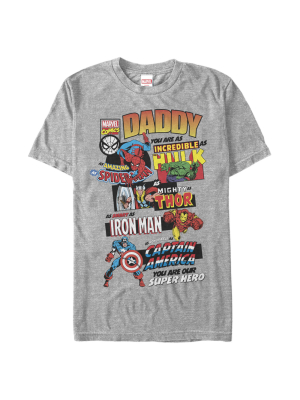 Men's Marvel Ultimate Dad Compilation T-shirt