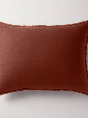 Heavyweight Linen Blend King Euro Throw Pillow - Casaluna™