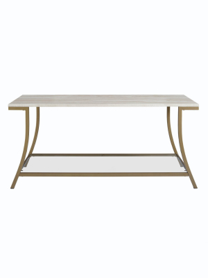 Eos Coffee Table Brass - Dorel Living