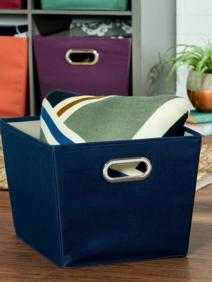 Honey-can-do Medium Storage Bin Navy