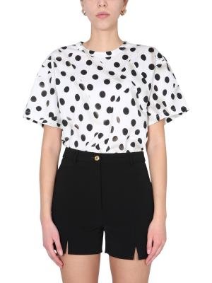 Boutique Moschino Polka-dot Crewneck T-shirt